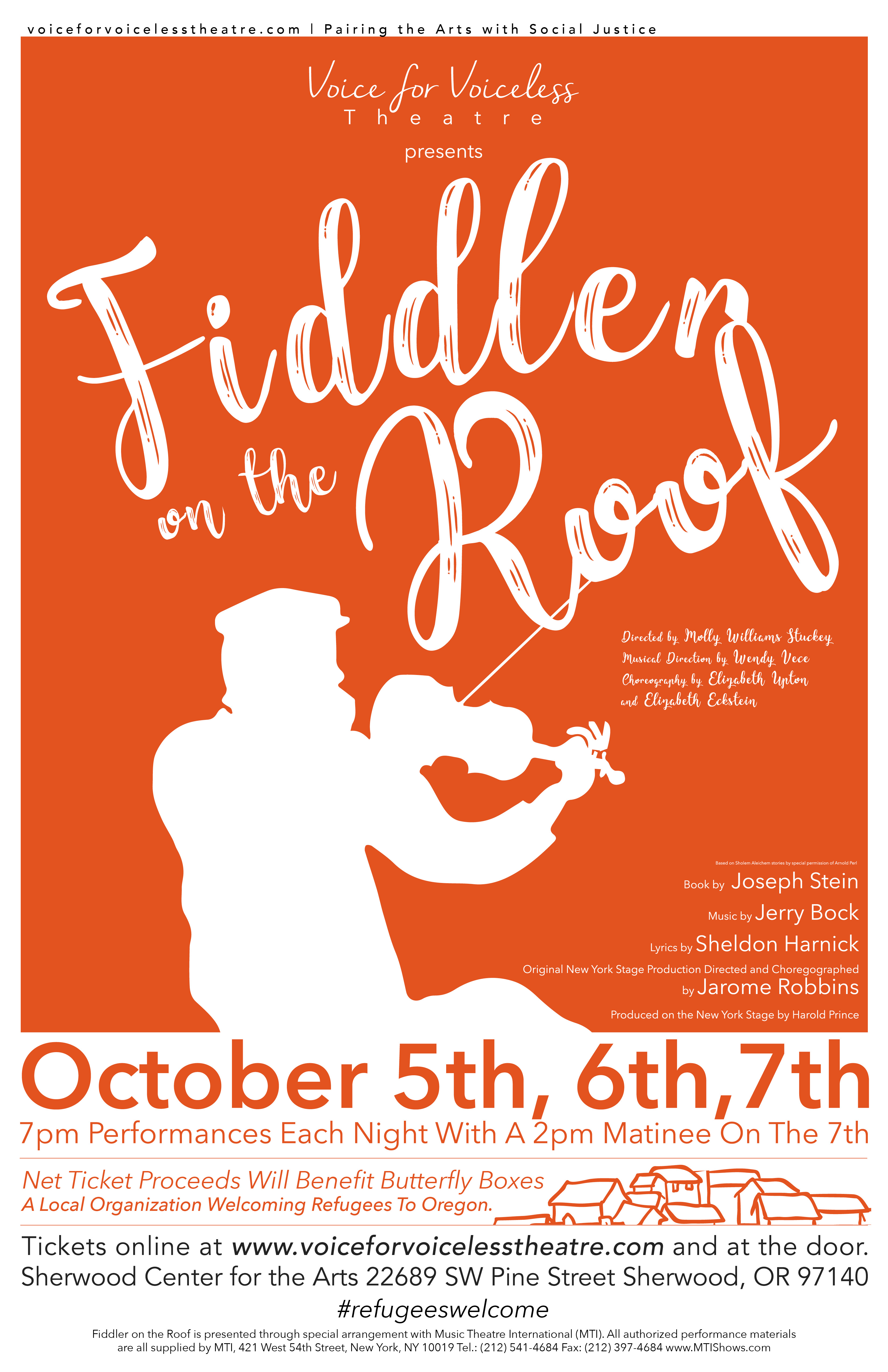 Fiddler on the Roof - Voice for Voiceless Theatre | Sherwood Center for ...