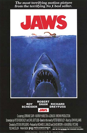 great white shark fishing QUINT Amity Island HOOPER movie New JAWS POSTER ART 