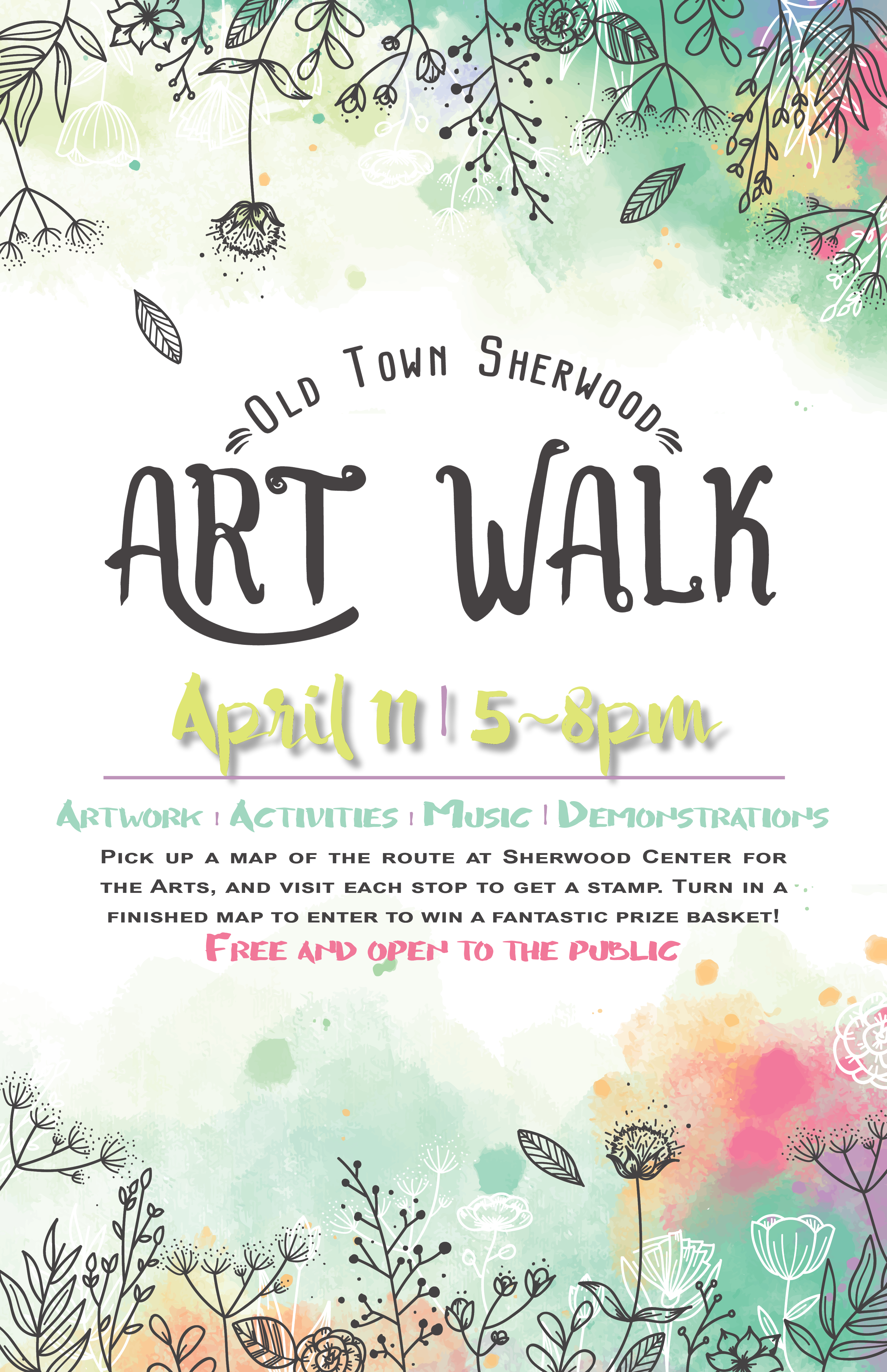 Spring Art Walk Sherwood Center for the Arts