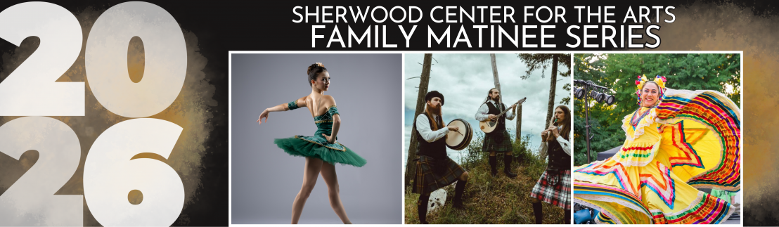 2026 Family Matinee Series image featuring OBT2, The Glendsiders, & Ballet Papalotl
