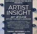 Artist Insight: Art Up Close event on September 19 at 1pm. 