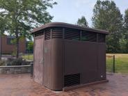 Restroom at Cannery Square- side view