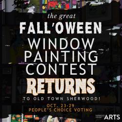 Fall'oween Window Painting Contest 2023