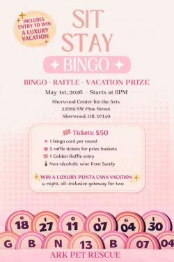 Sit Stay Bingo poster