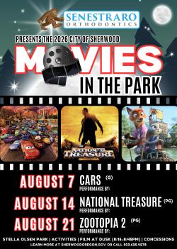 2026 Movies in the Park Schedule
